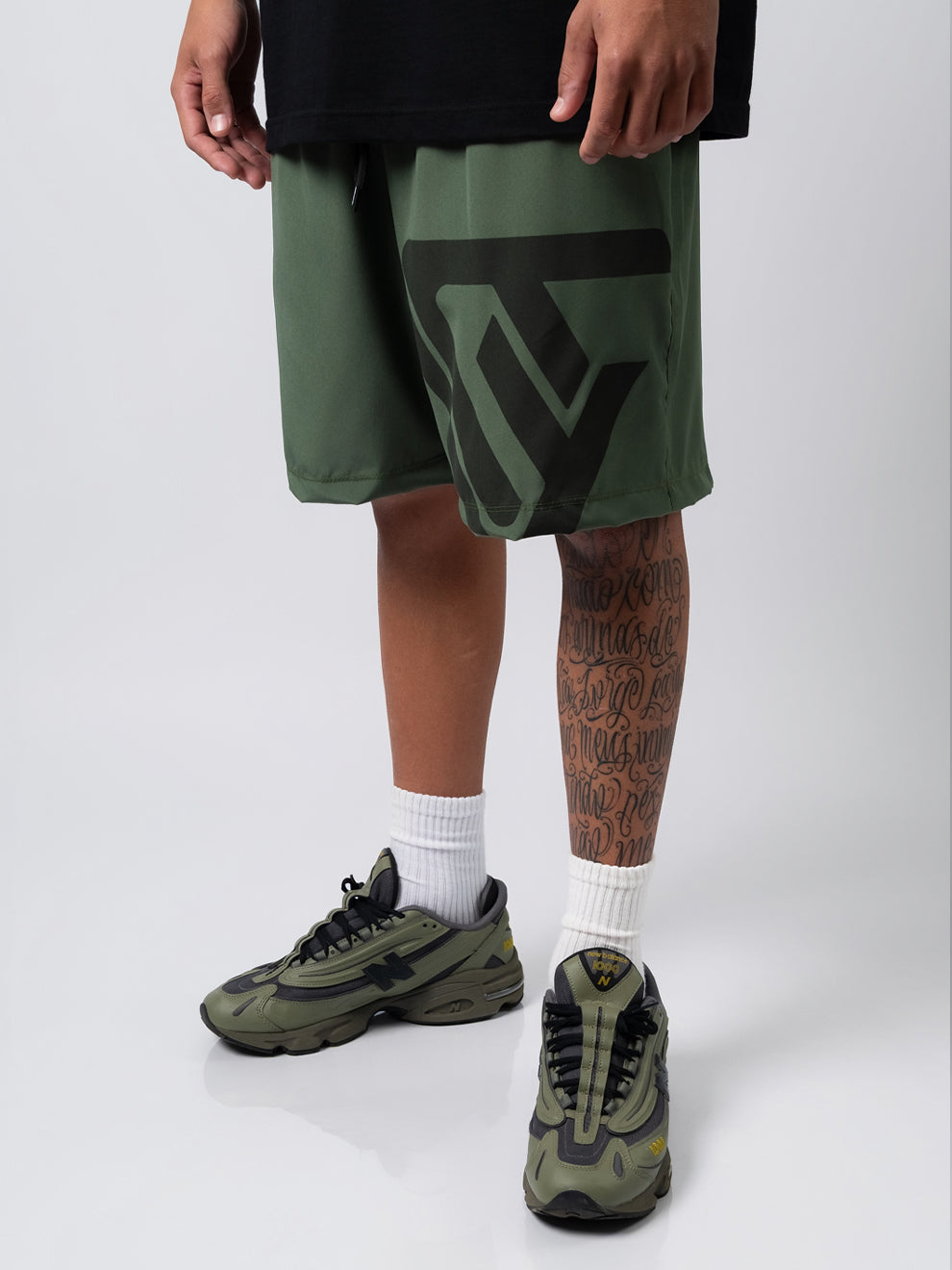 Bermuda Nylon Symbol Verde Militar