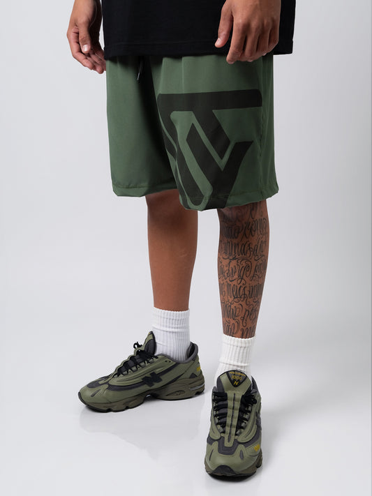 Bermuda Nylon Symbol Verde Militar