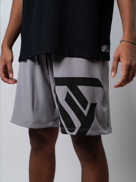 Bermuda Nylon Symbol Cinza