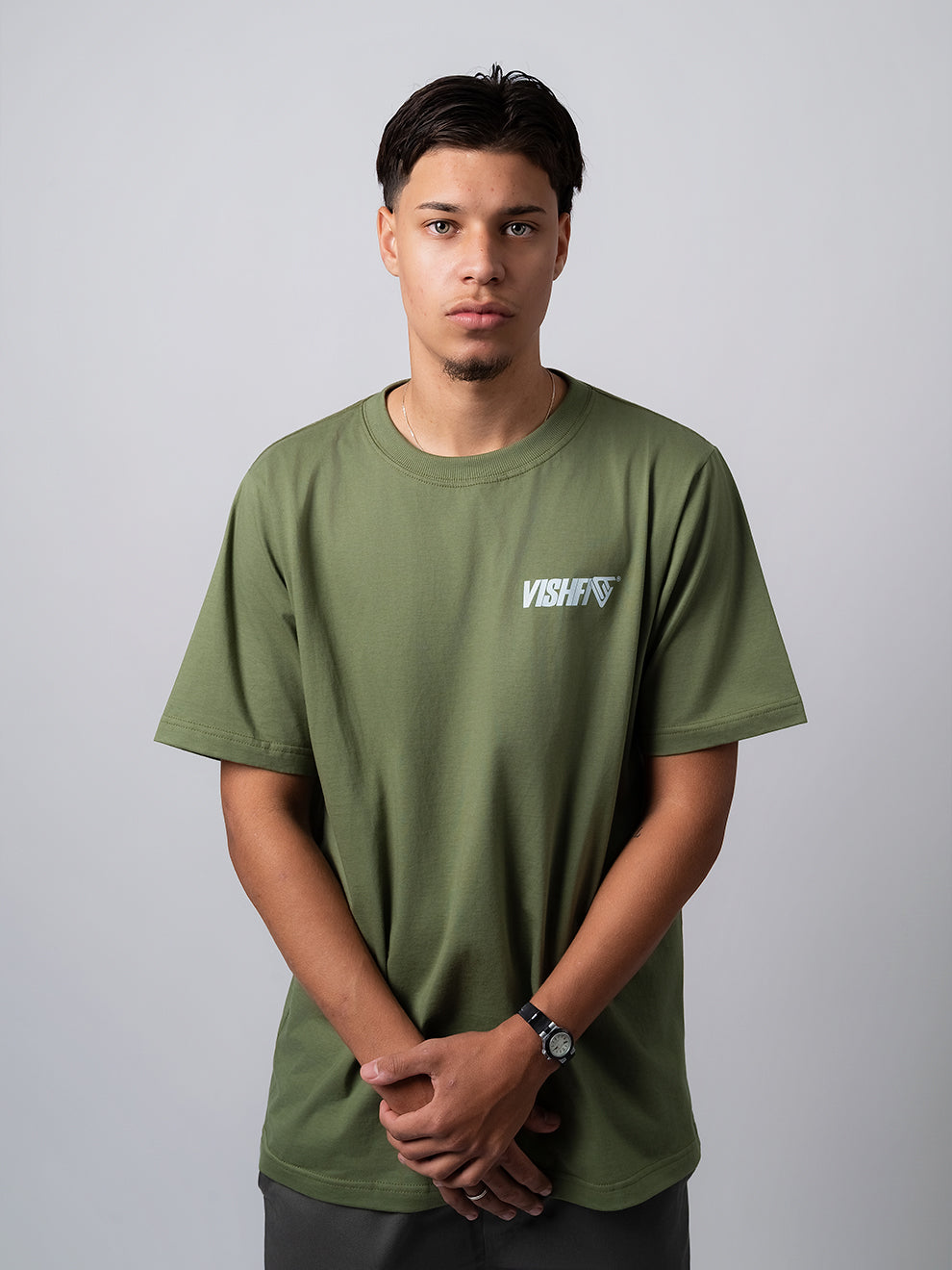 Camiseta Logo Verde Oliva