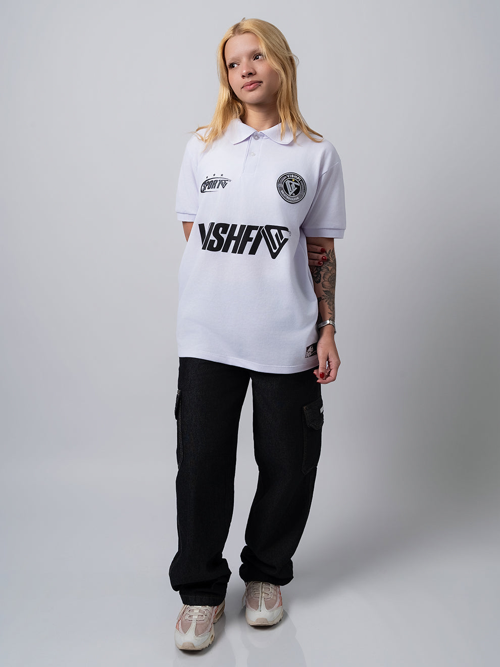 Camiseta Polo Clássica Branca