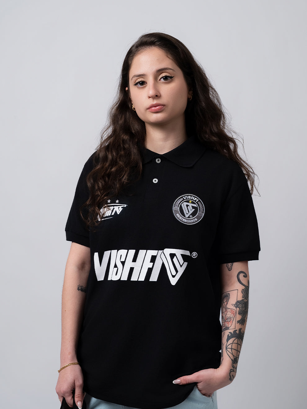 Camiseta Polo Clássica Preta