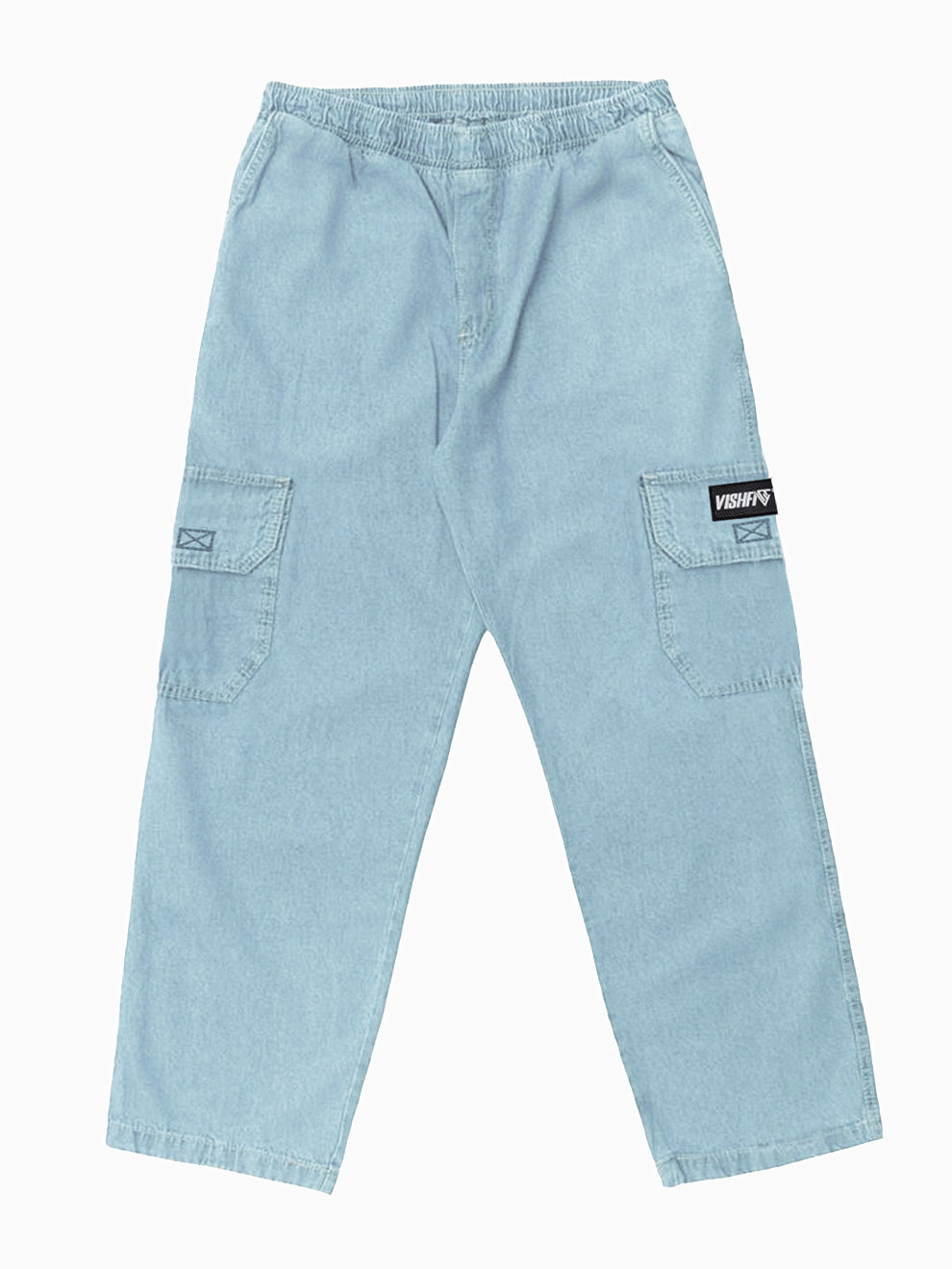Calça Cargo Tag Jeans Azul Claro