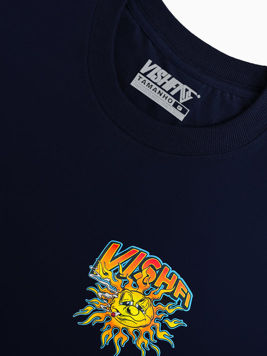 Camiseta Sol Azul Marinho
