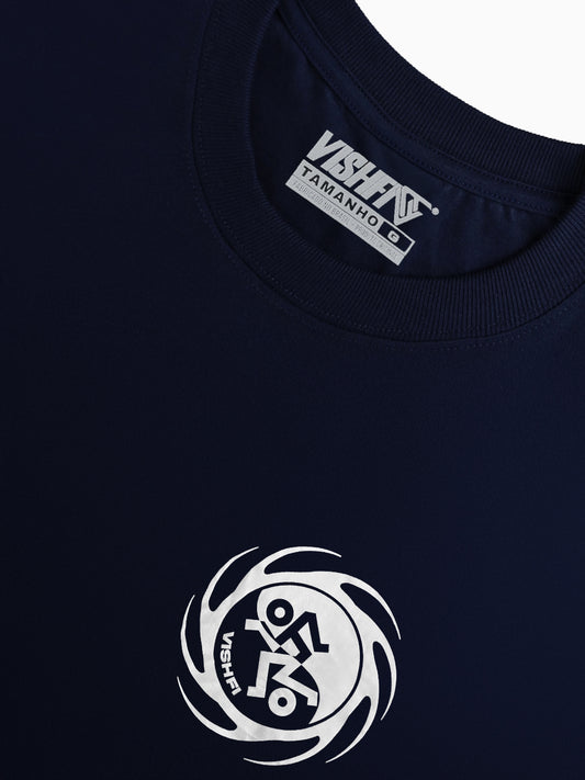 Camiseta Yin-Yang Azul Marinho