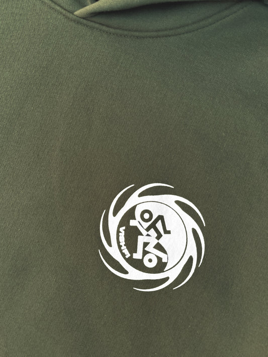 Moletom Capuz Yin-Yang Verde