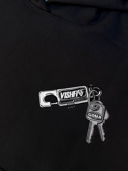 Moletom Capuz Keychain Preto