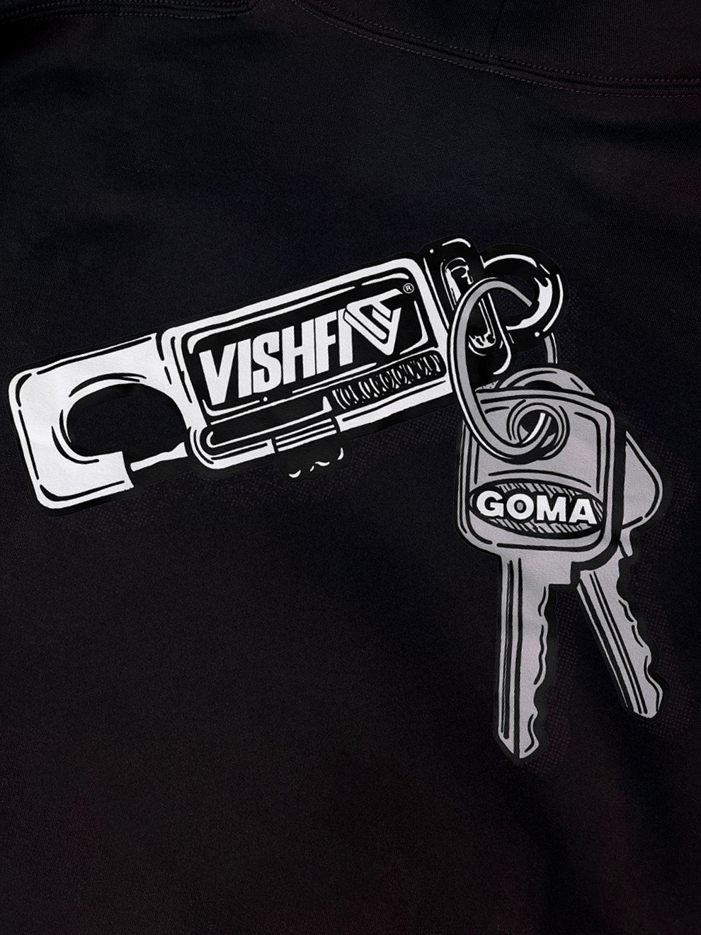 Moletom Capuz Keychain Preto