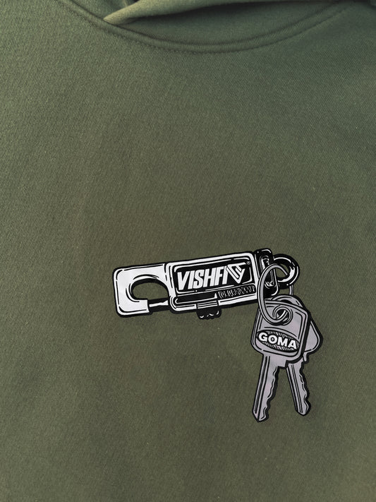 Moletom Capuz Keychain Verde