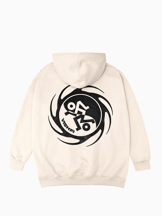 Moletom Capuz Yin-Yang Creme