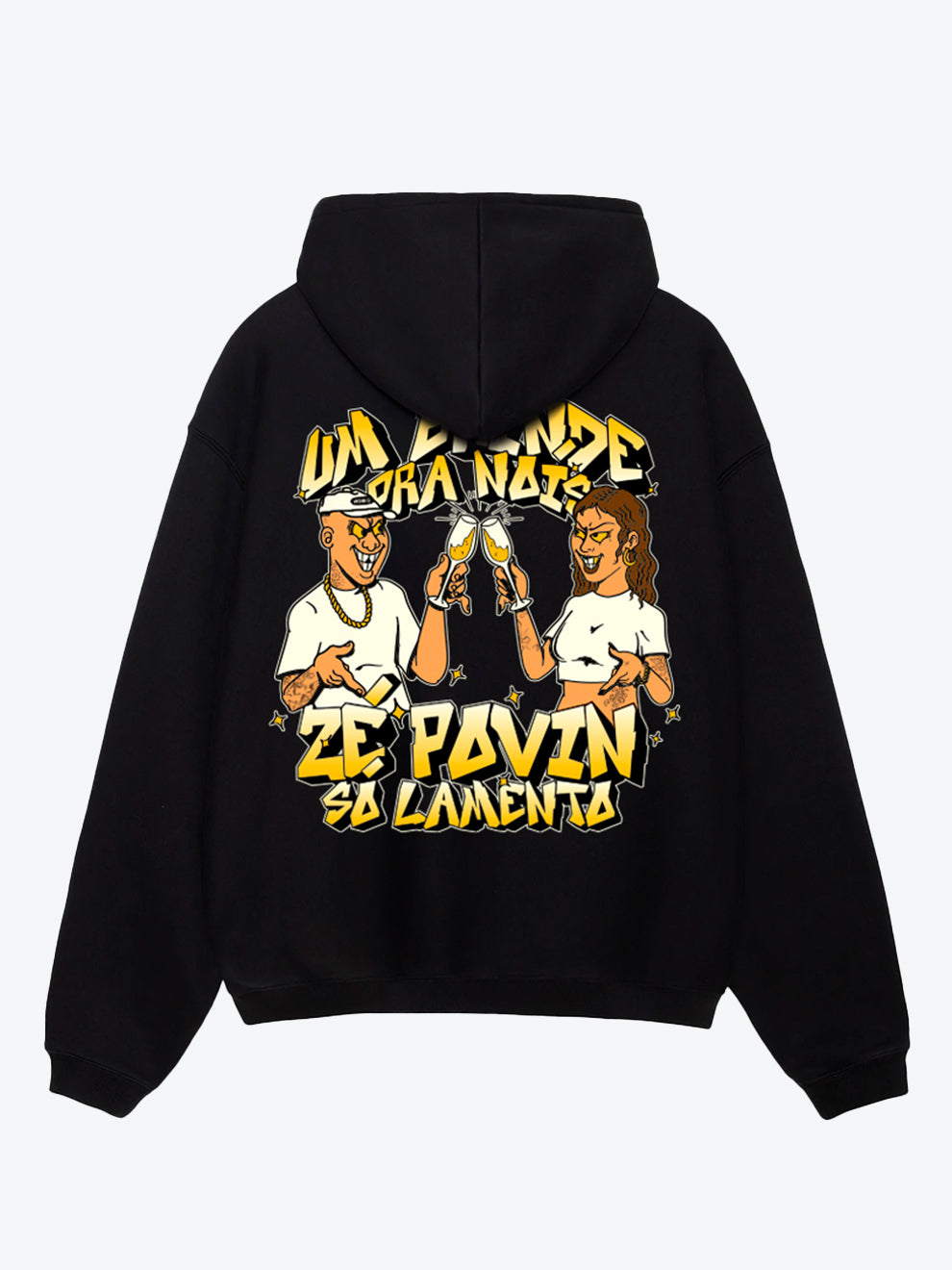 Moletom Um Brinde Pra Nois Preto