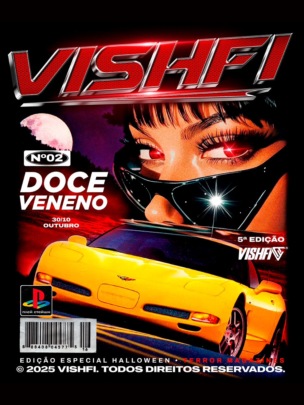 Camiseta Halloween 2K25 "Doce Veneno"