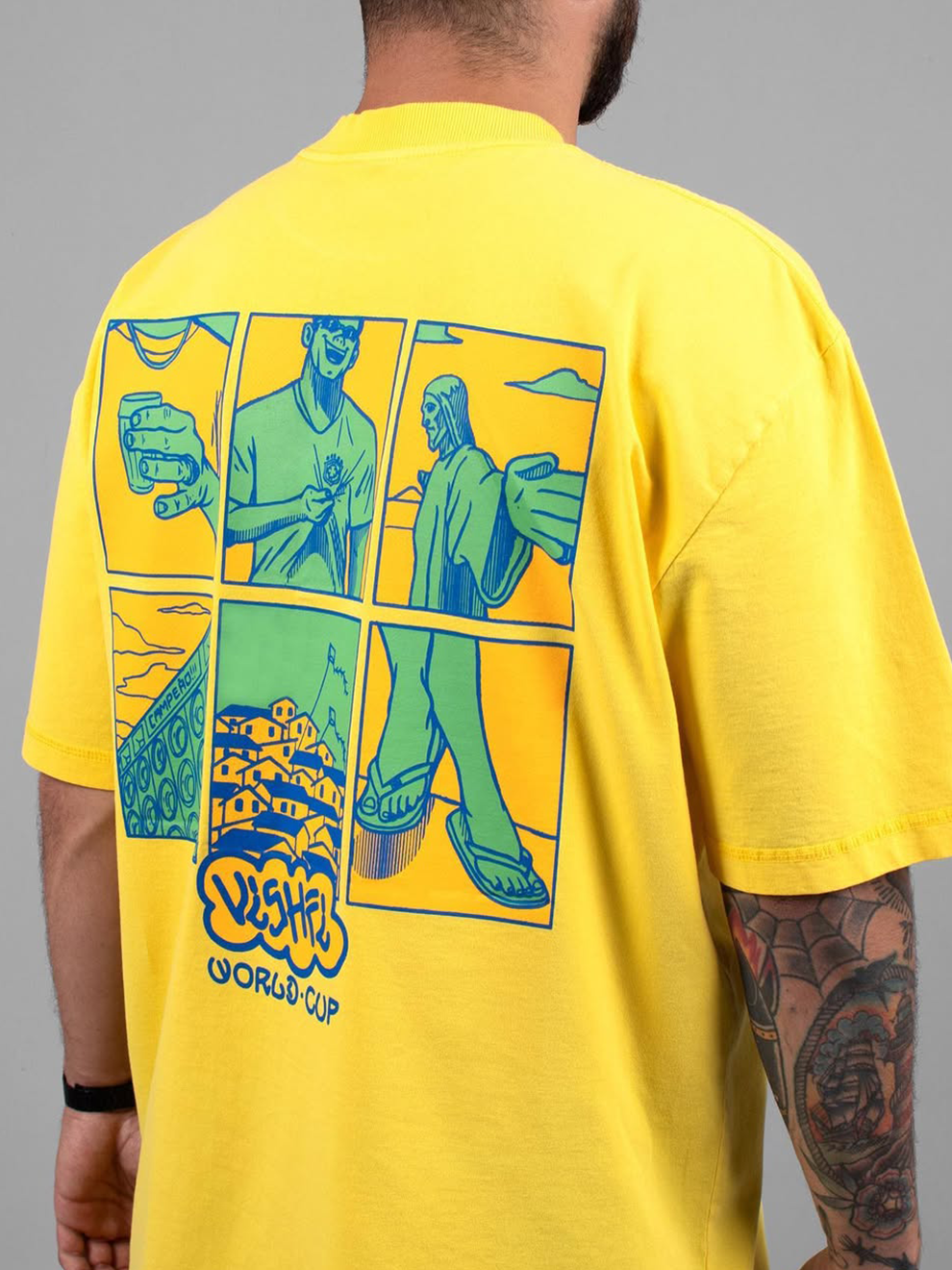 Camiseta Retratos Amarela