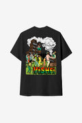 Camiseta Cotton Streetwear Ritmo da Rua Preta