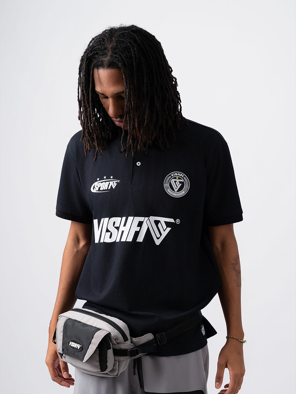 Waist Bag Tag Two Cinza