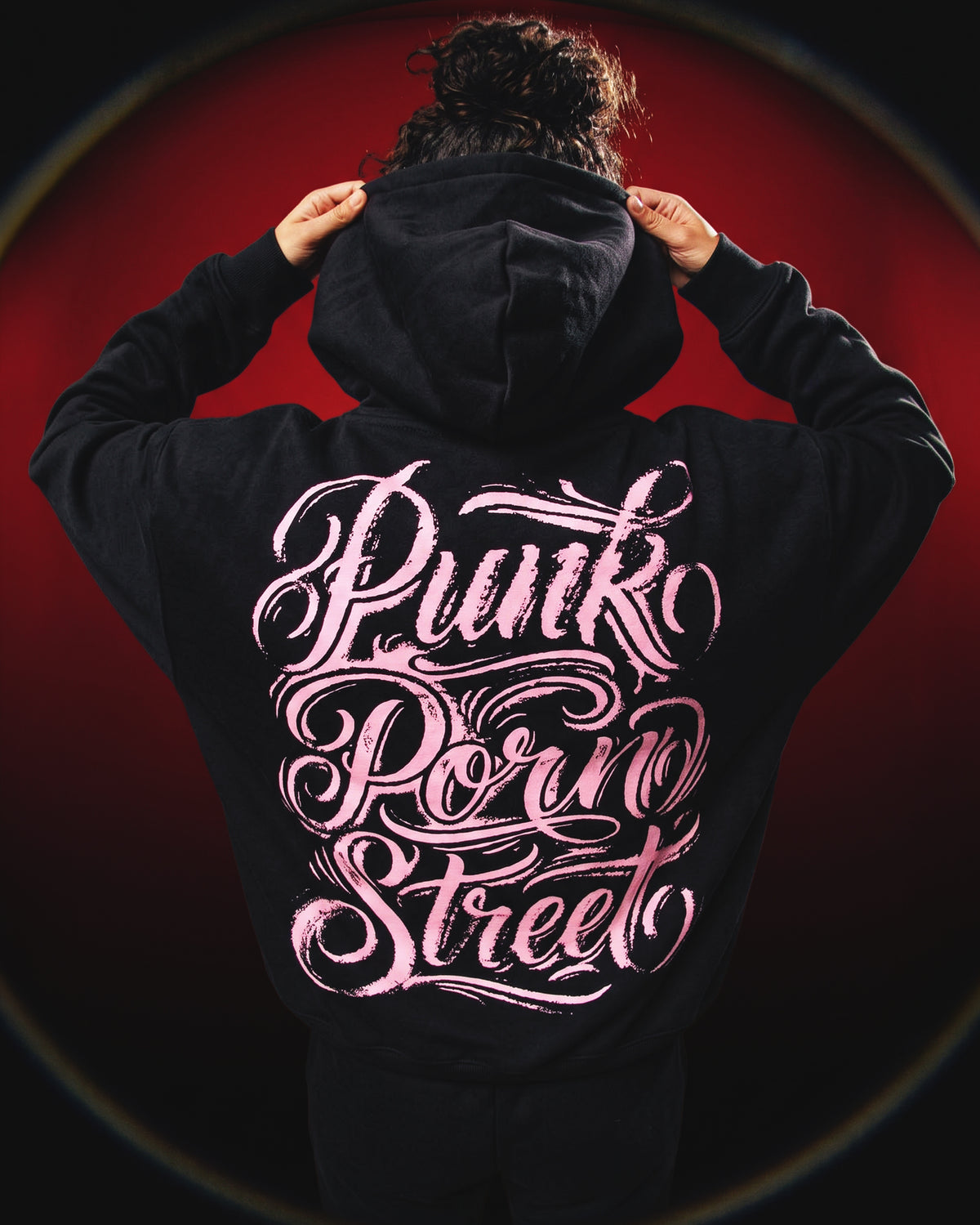 Moletom Canguru Premium Punk Porn Street Preto Cartel Mcs