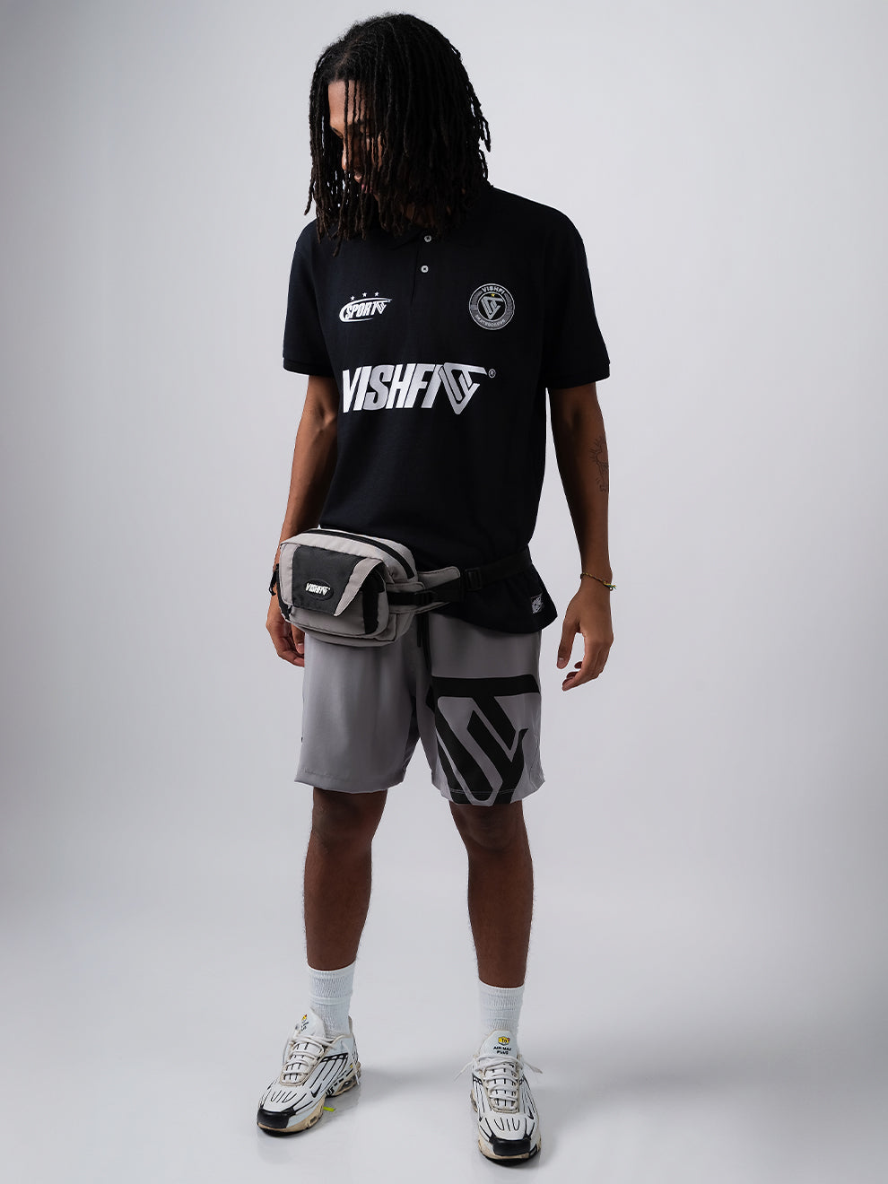 Waist Bag Tag Two Cinza