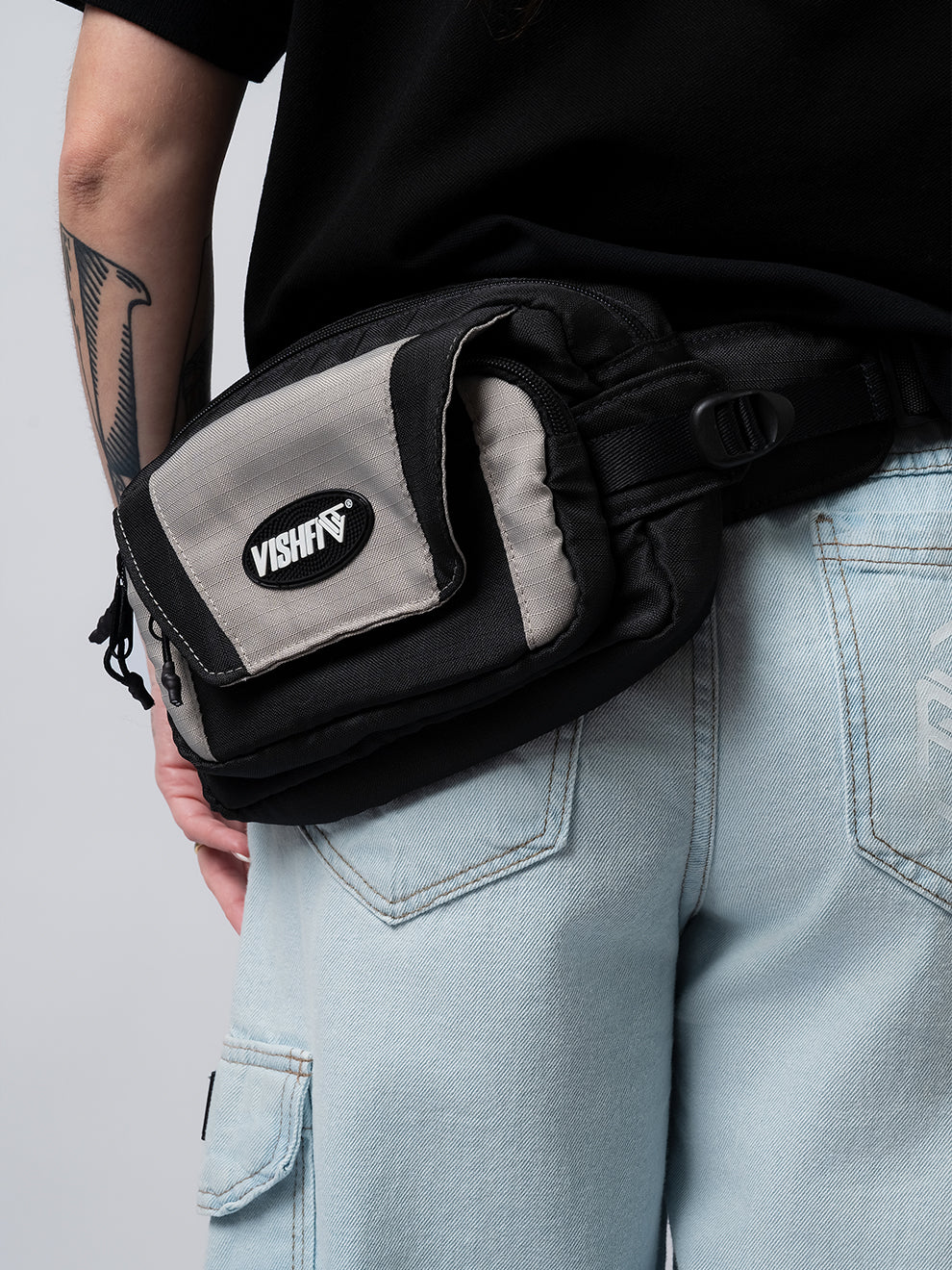 WAIST BAG TAG TWO PRETA