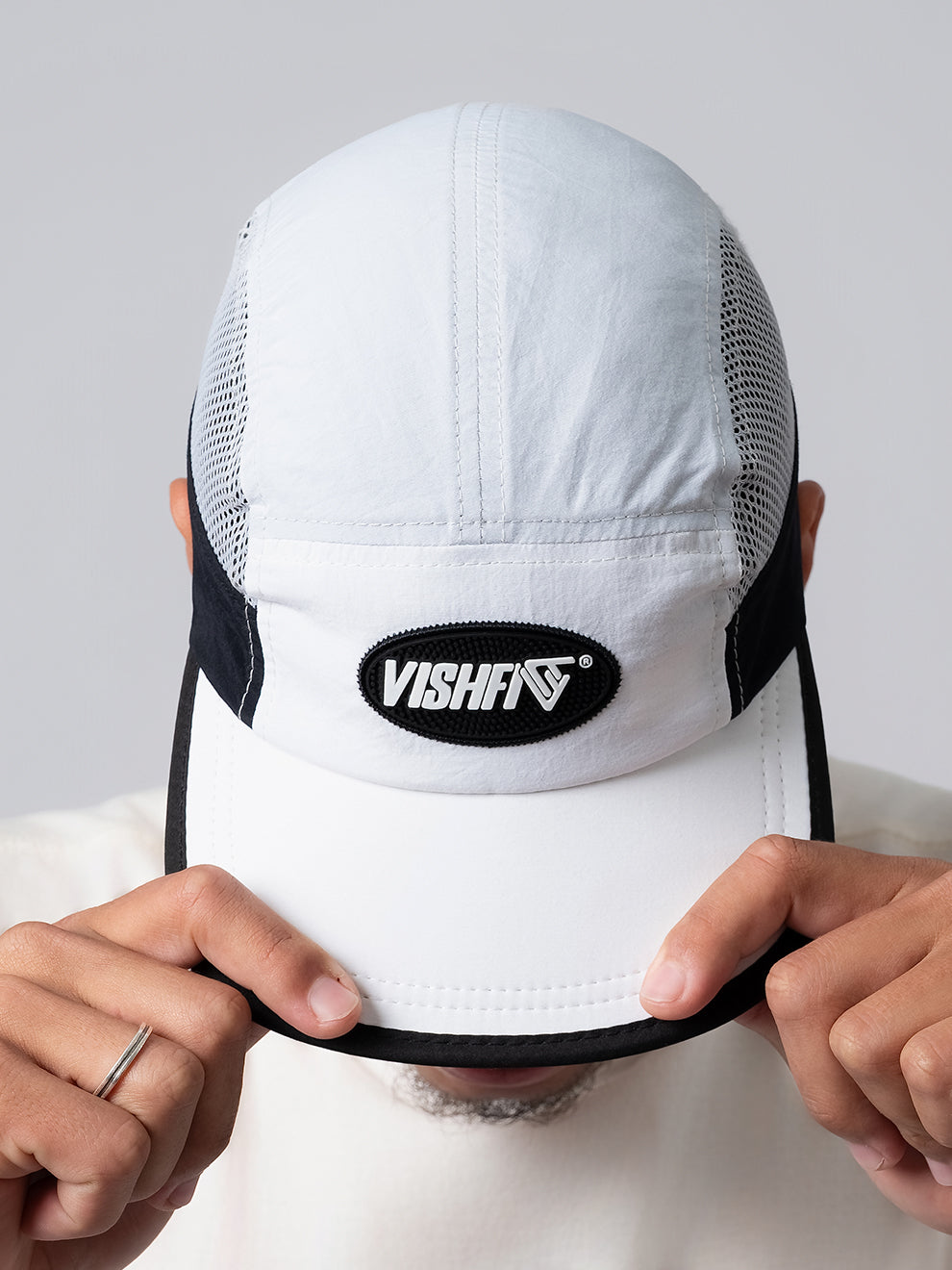 Boné 5 Panel Classic Tag Branco