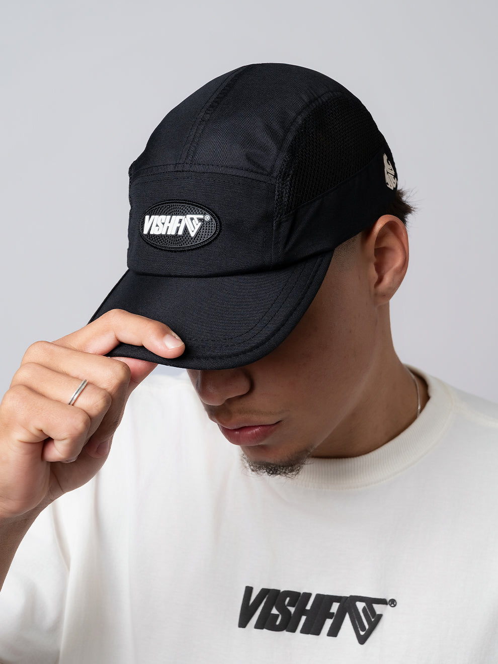 Boné 5 Panel Classic Tag Preto
