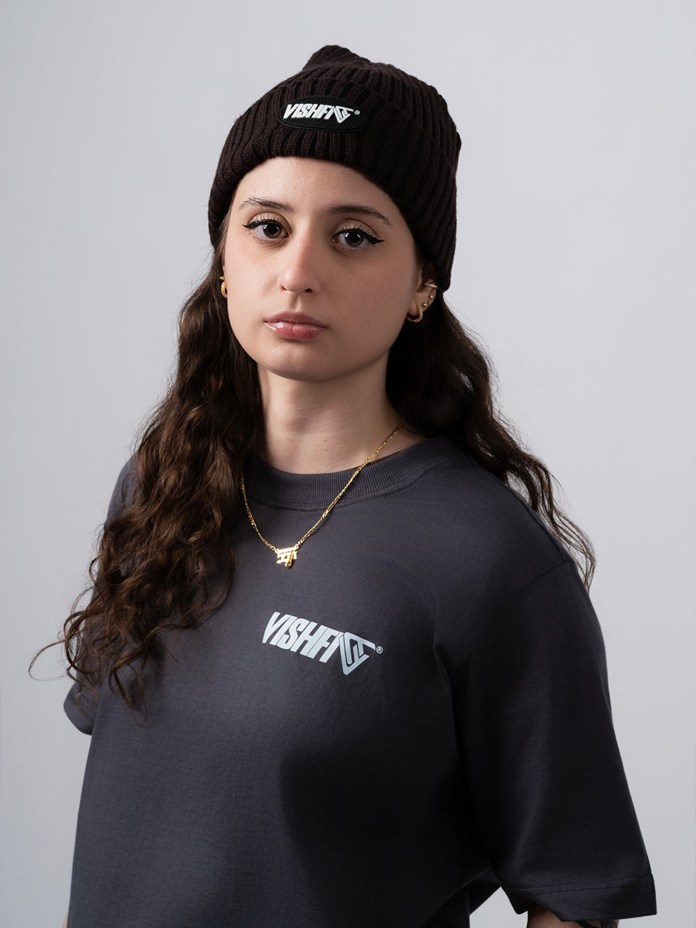 Gorro Tag VISHFI Marrom Escuro