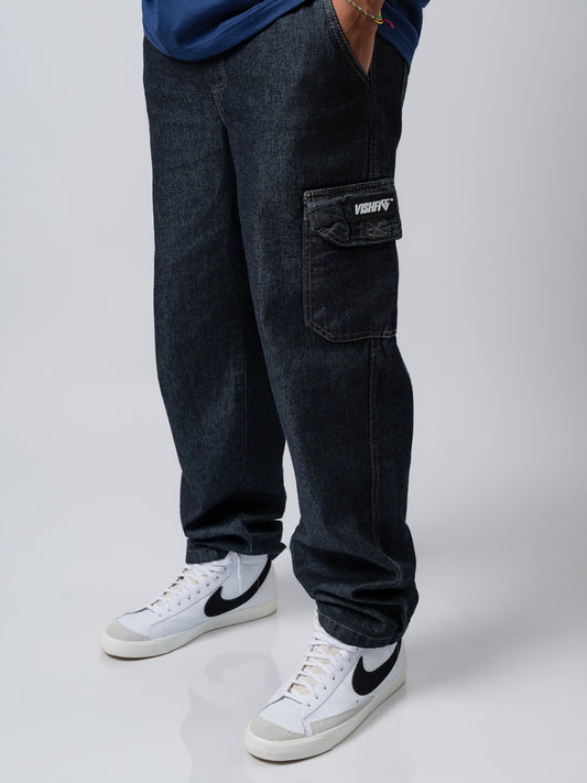 Calça Cargo Tag Jeans Preta