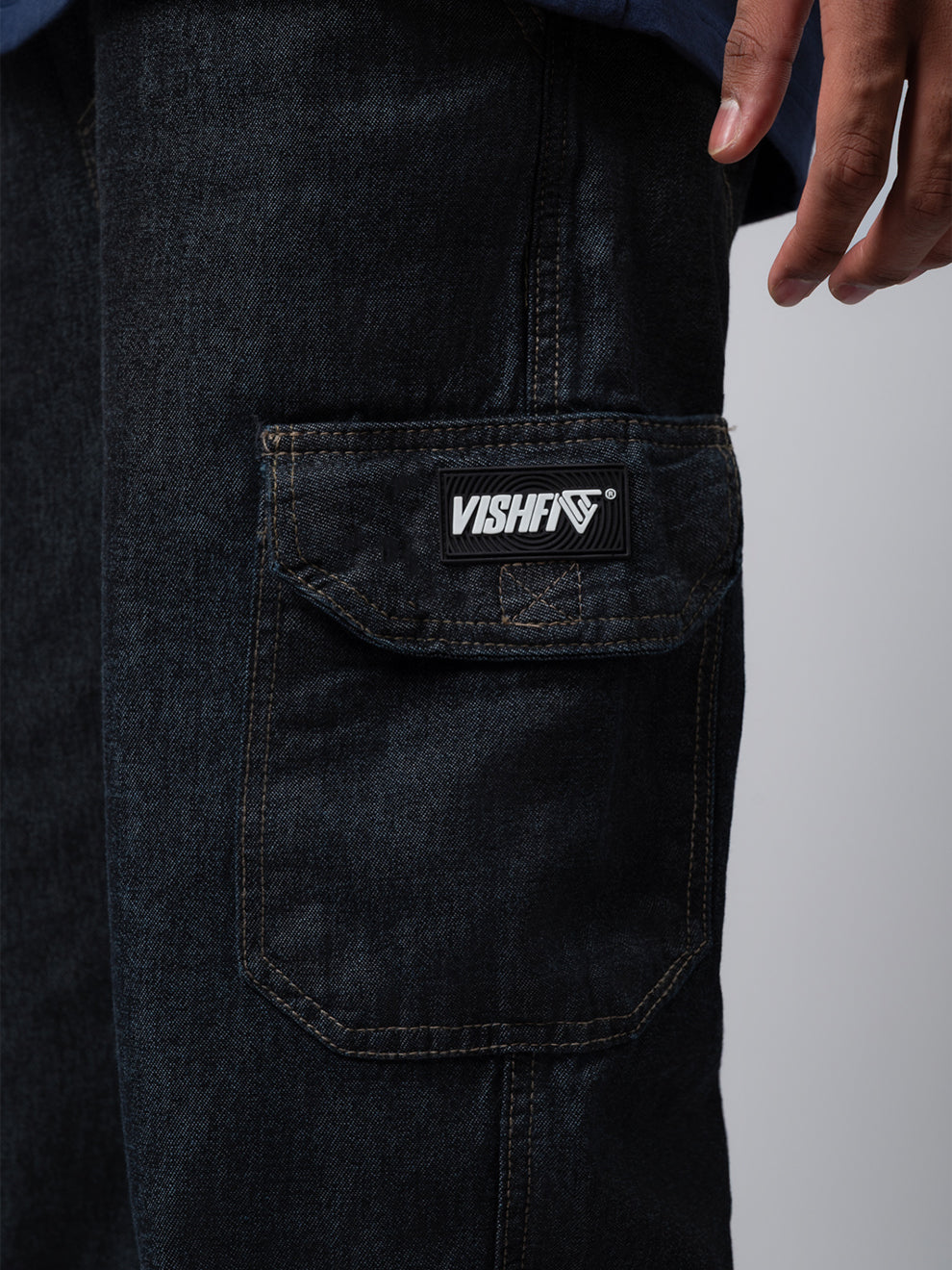Calça Cargo Tag Jeans Preta