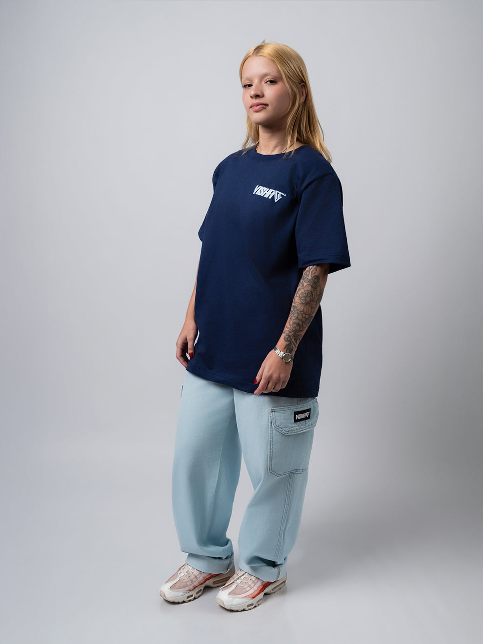 Calça Cargo Tag Jeans Azul Claro