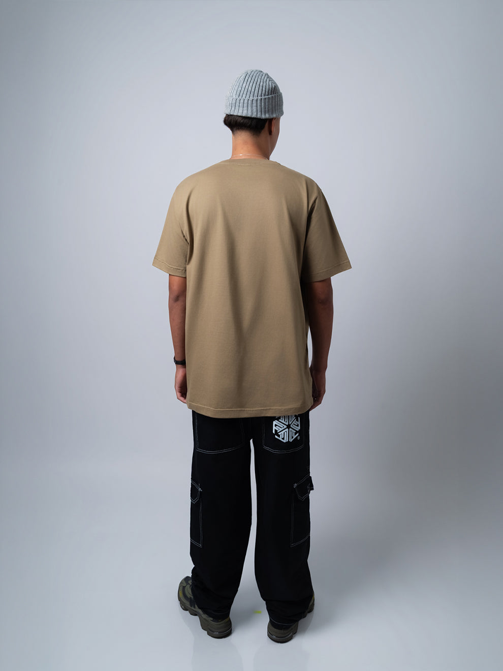 Calça Cargo Tag Preta Linhas