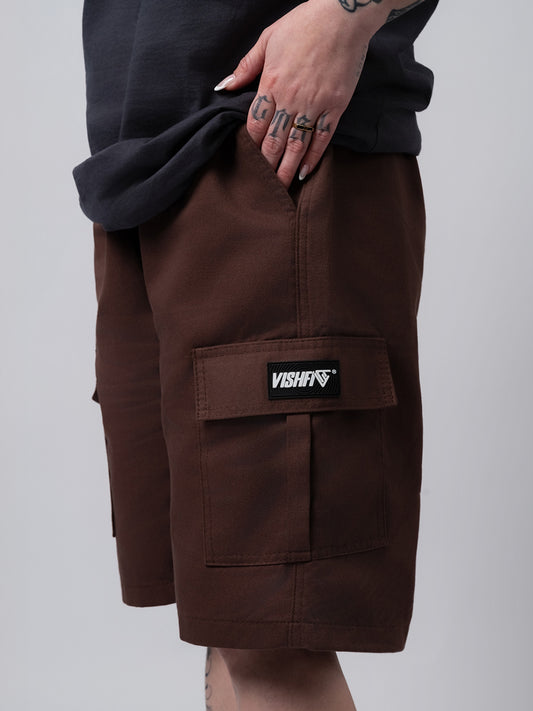 Bermuda Cargo Sarja Tag Marrom