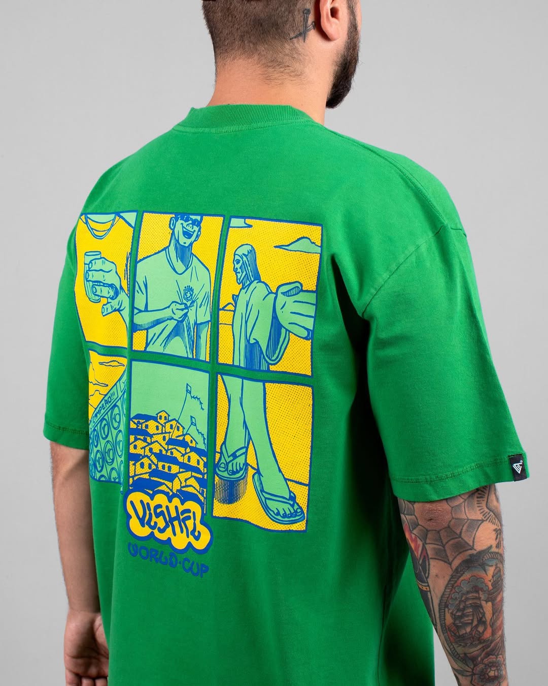 Camiseta Retratos Verde