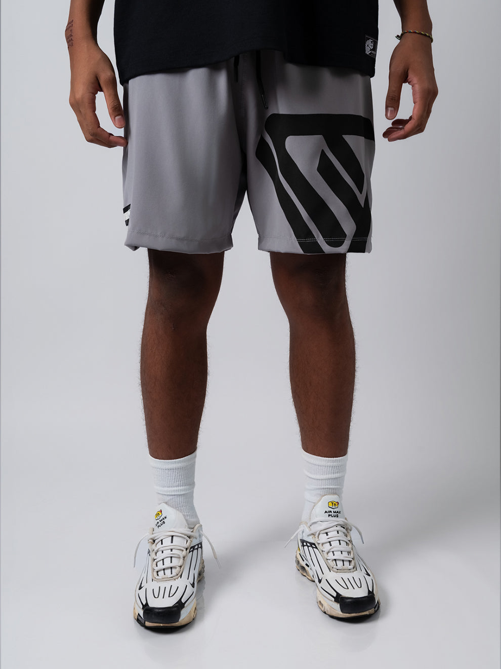 Bermuda Nylon Symbol Cinza