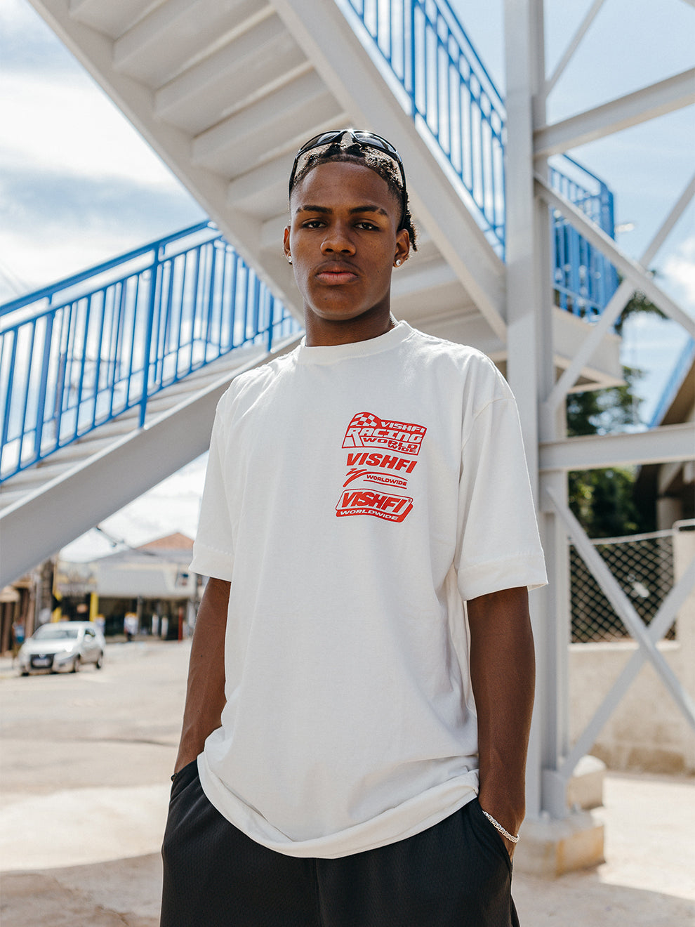 Camiseta Red Logotypes Off White