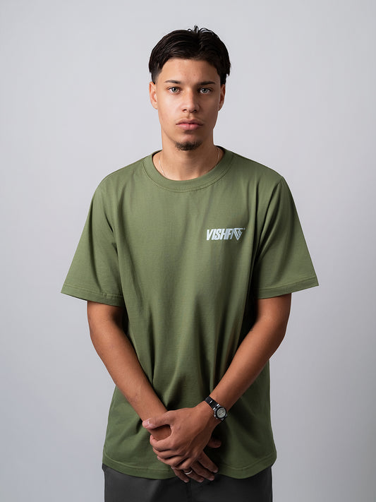Camiseta Logo Verde Oliva