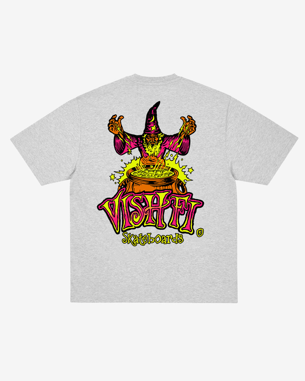 T-SHIRT WIZARD HEATHER GREY