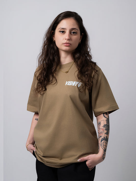 Camiseta Logo Caqui