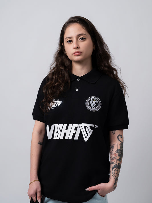 Camiseta Polo Clássica Preta