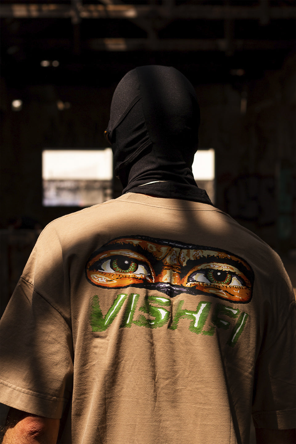 Camiseta Heavy Oversized Eye Areia