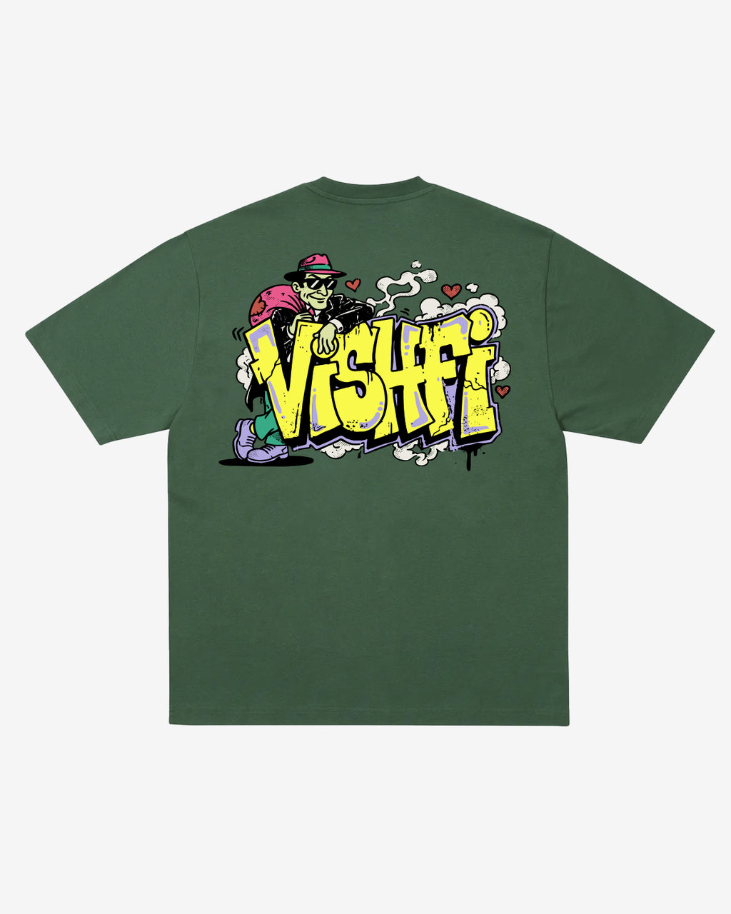 T-SHIRT HUSTLER GREEN