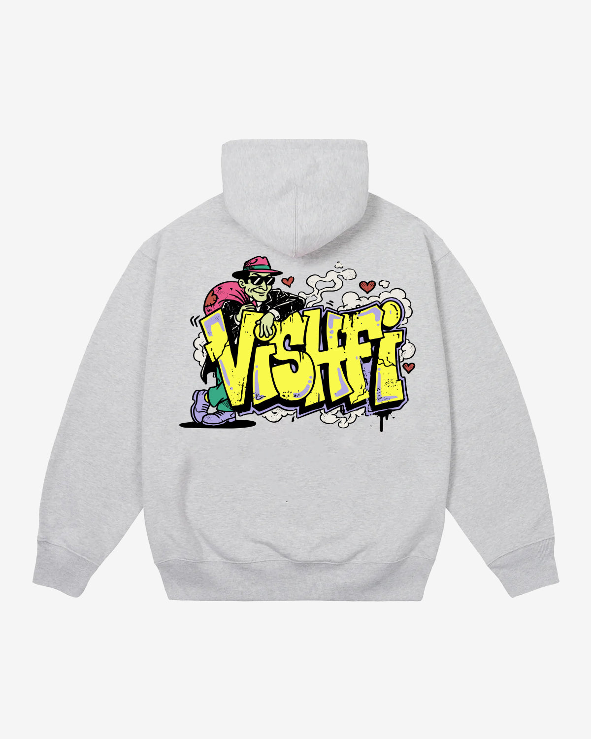 HOODIE HUSTLER HEATHER GREY