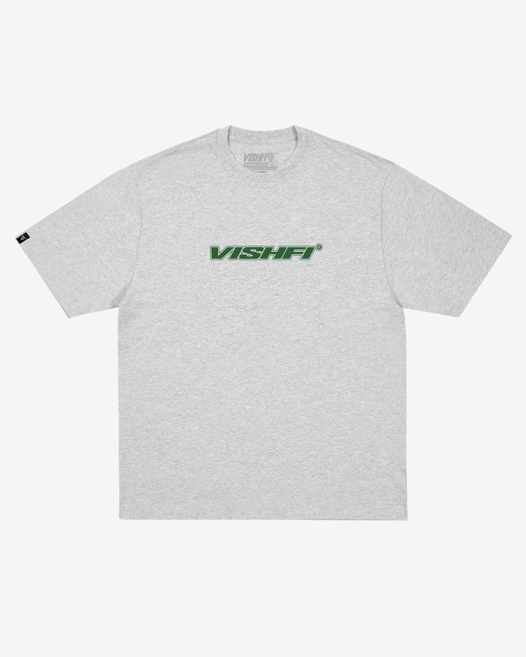 T-SHIRT MID LOGO HEATHER GRAY