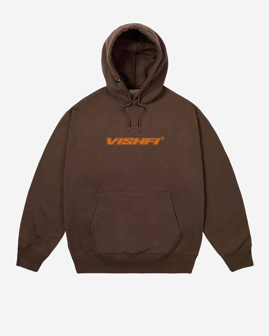 HOODIE MID LOGO BROWN