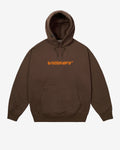 HOODIE MID LOGO BROWN