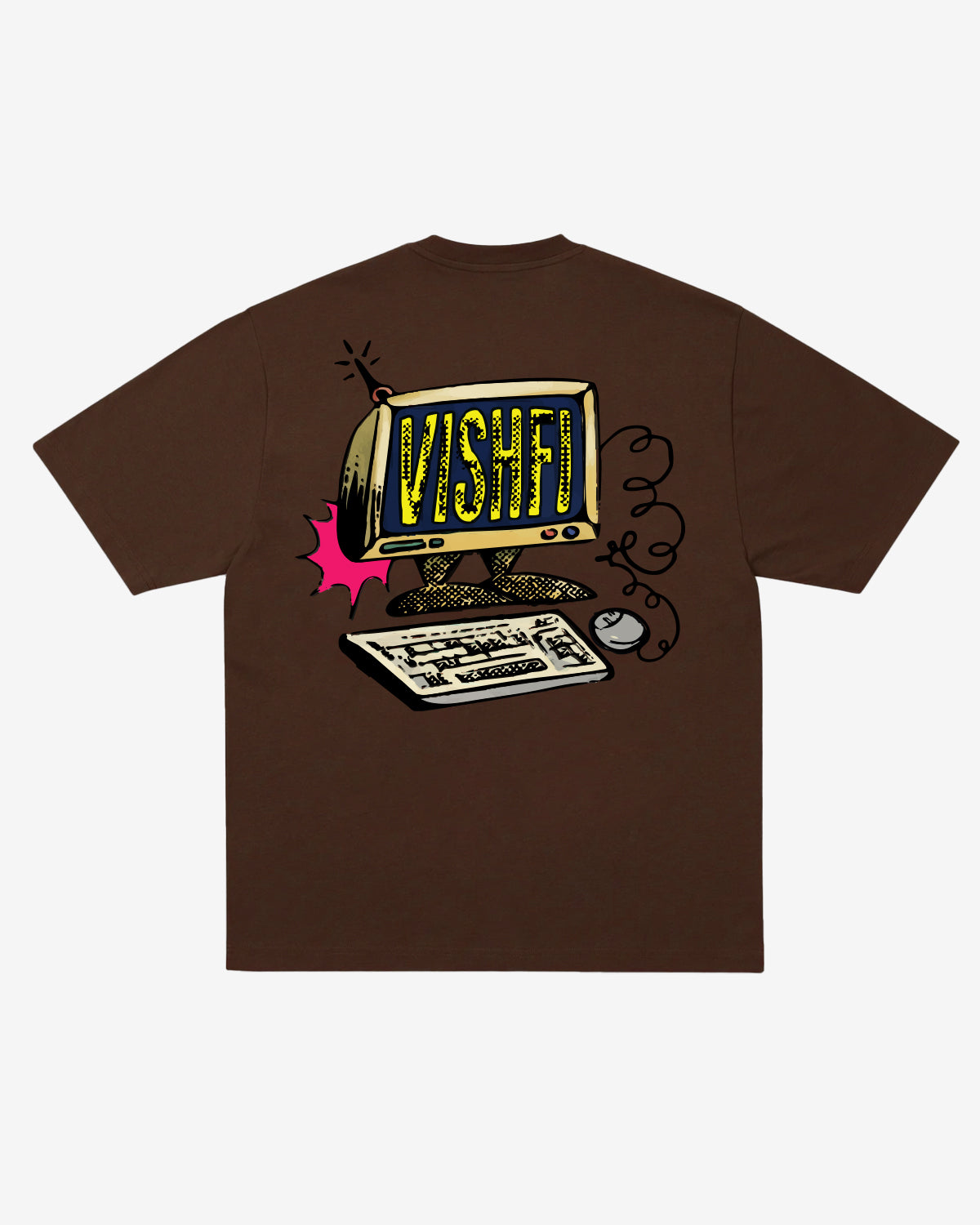 T-SHIRT WEB BROWN