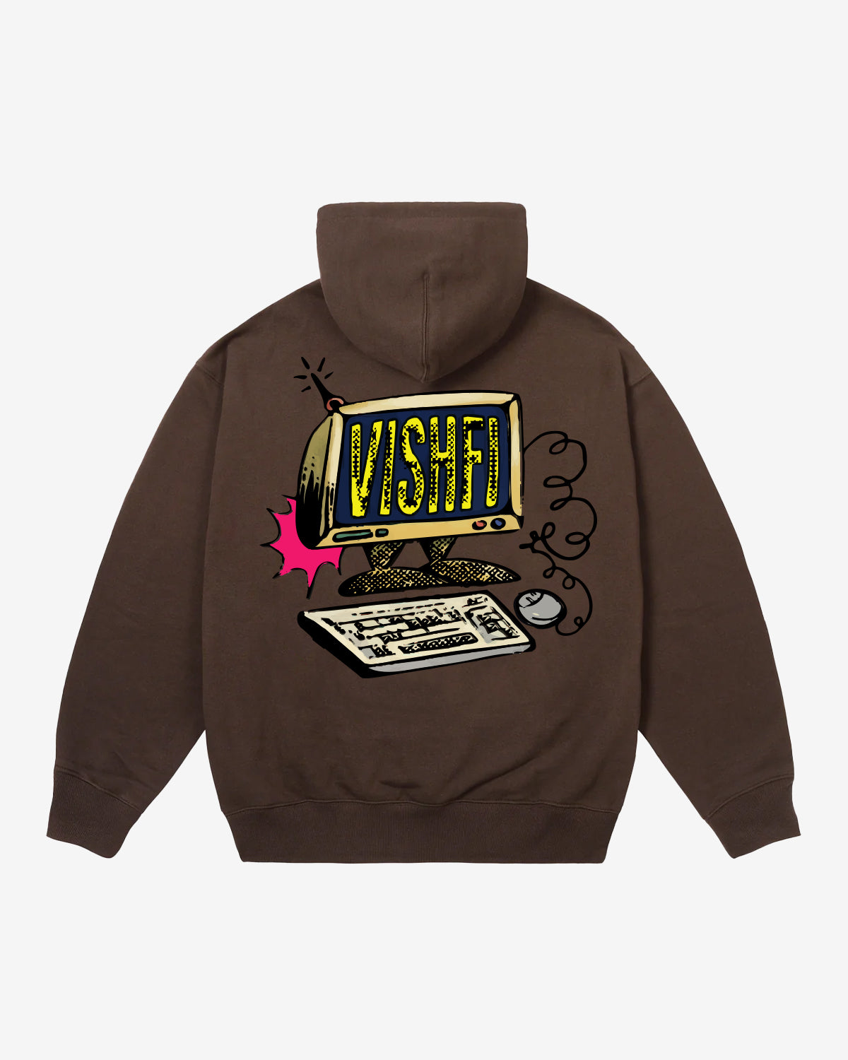 HOODIE WEB BROWN