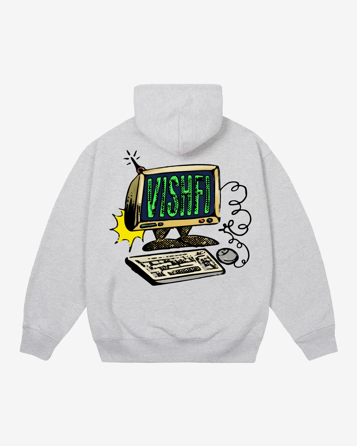 HOODIE WEB HEATHER GREY