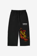 Calça Moletom Premium Flame Boitatá Preta