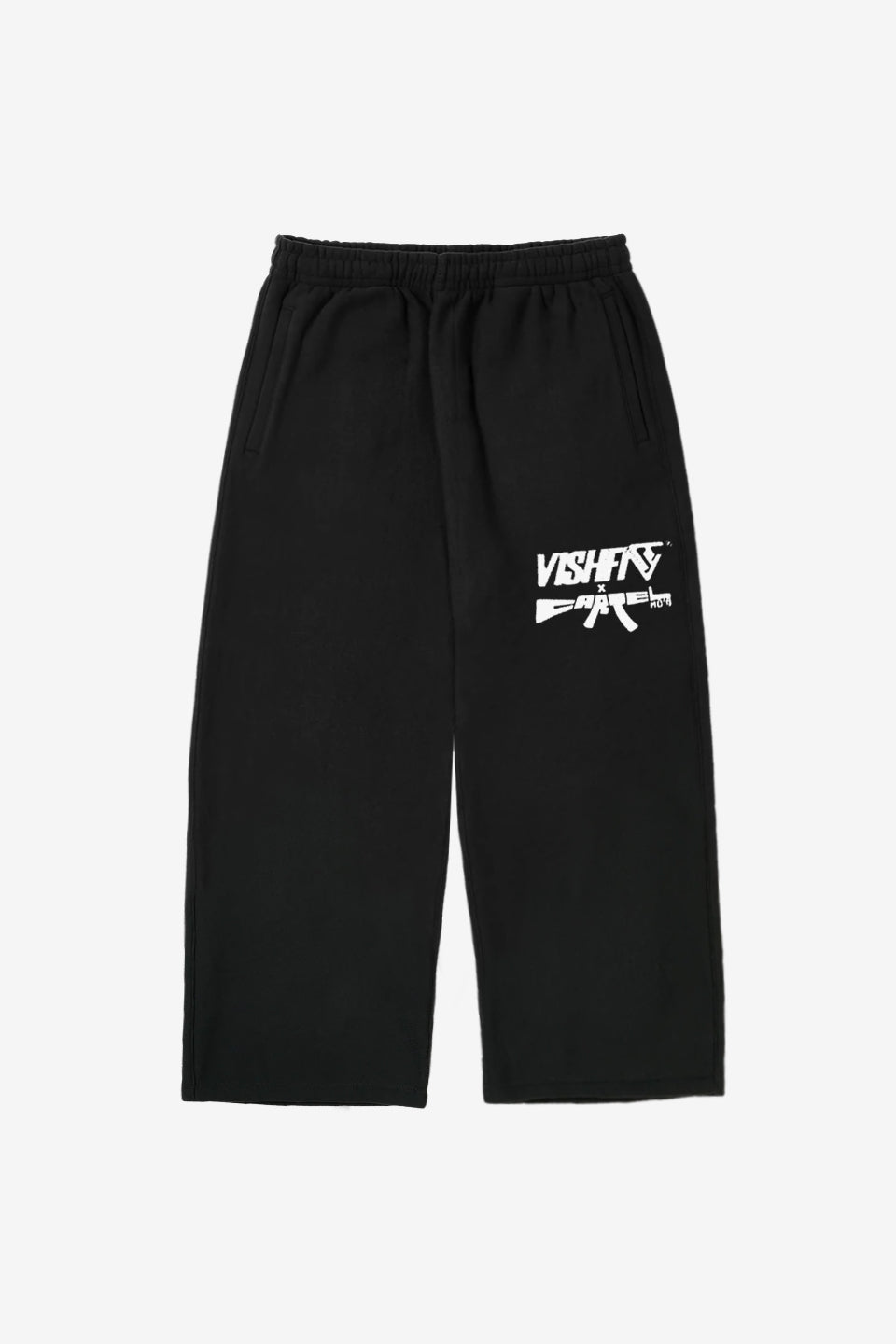 Calça Moletom Premium VSHF X CRT Preta Cartel Mcs