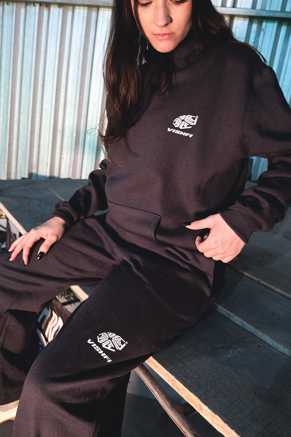 Calça Moletom Premium Umbrella Sigil Chumbo