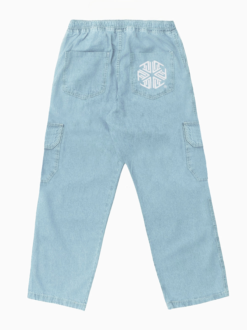 Calça Cargo Tag Jeans Azul Claro